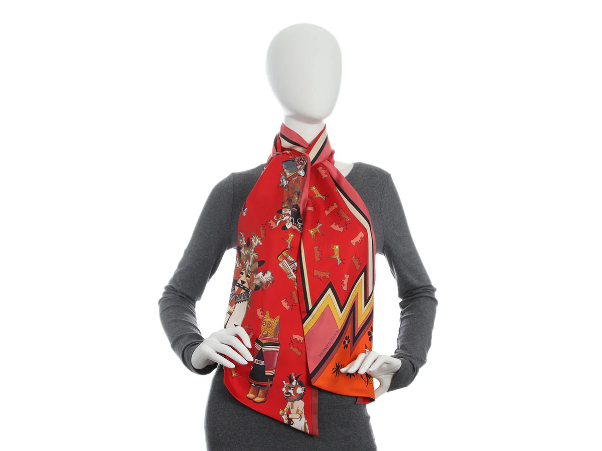Hermès Kachinas Silk Maxi Twilly - Image 5