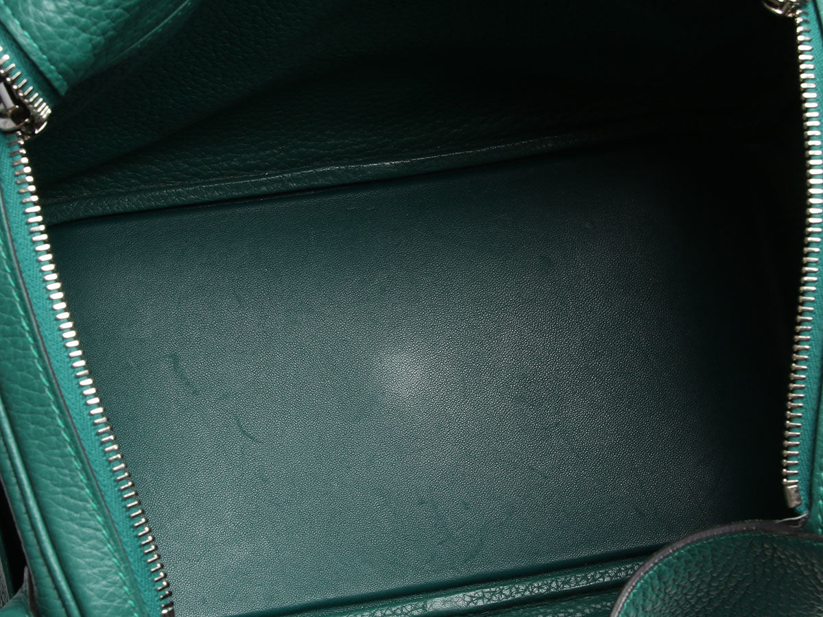 Hermès Malachite Clémence Lindy 30 - Image 10