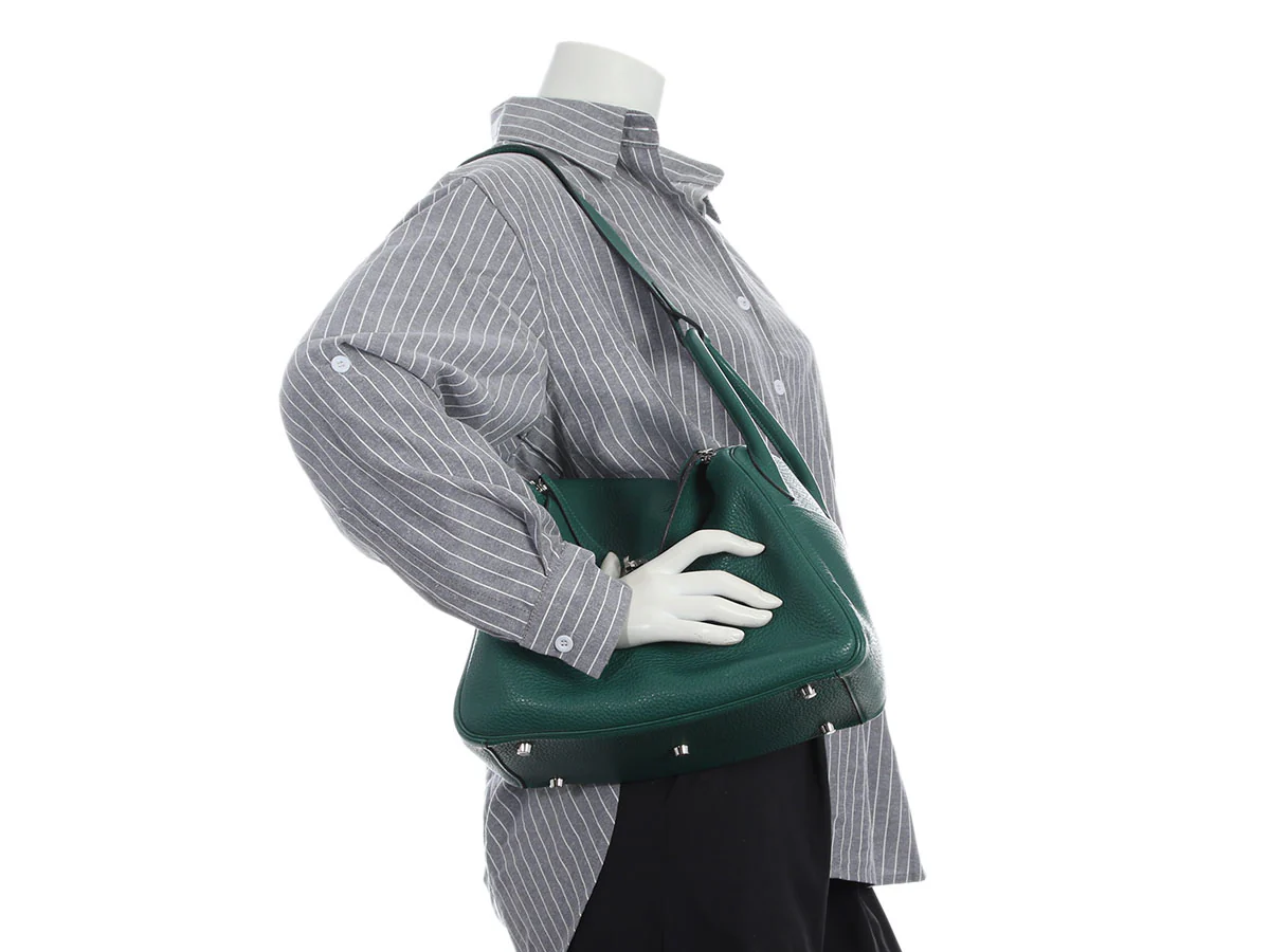 Hermès Malachite Clémence Lindy 30 - Image 11