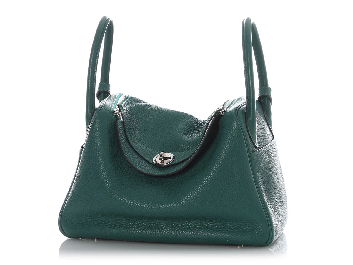 Hermès Malachite Clémence Lindy 30 - Image 2