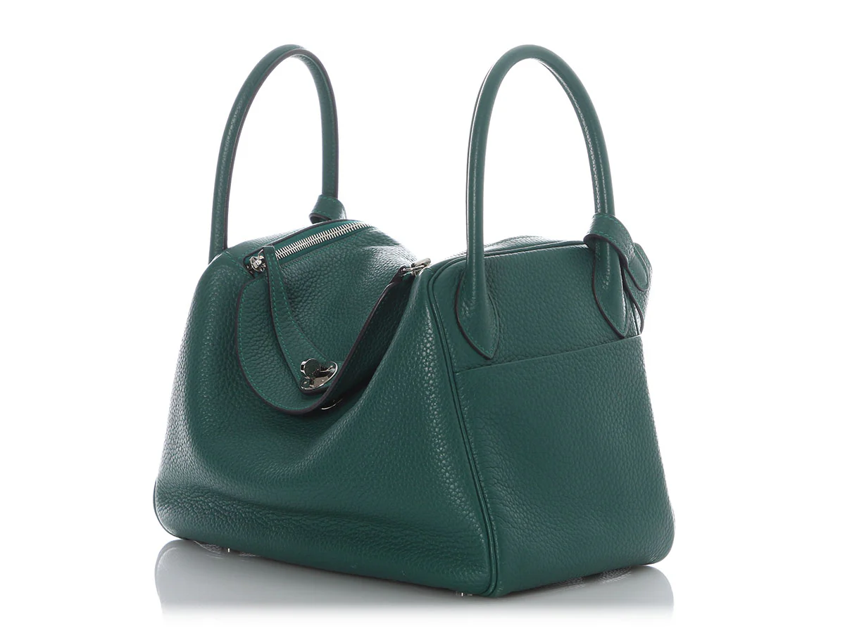 Hermès Malachite Clémence Lindy 30 - Image 3