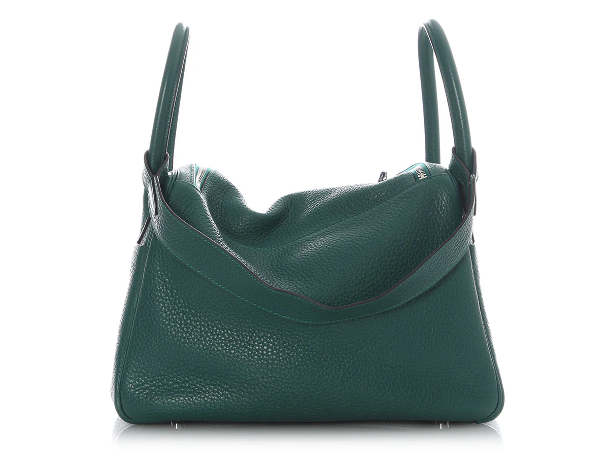 Hermès Malachite Clémence Lindy 30 - Image 4