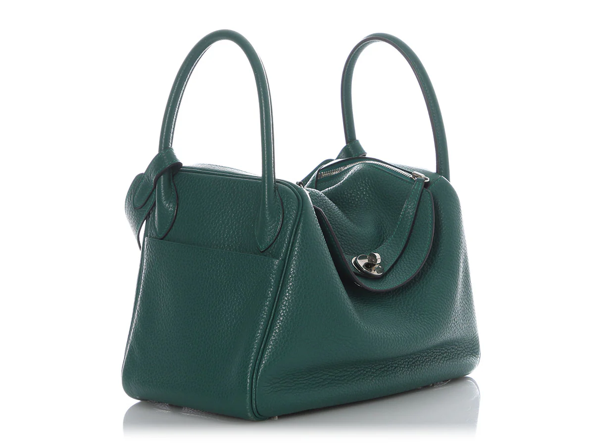 Hermès Malachite Clémence Lindy 30 - Image 5