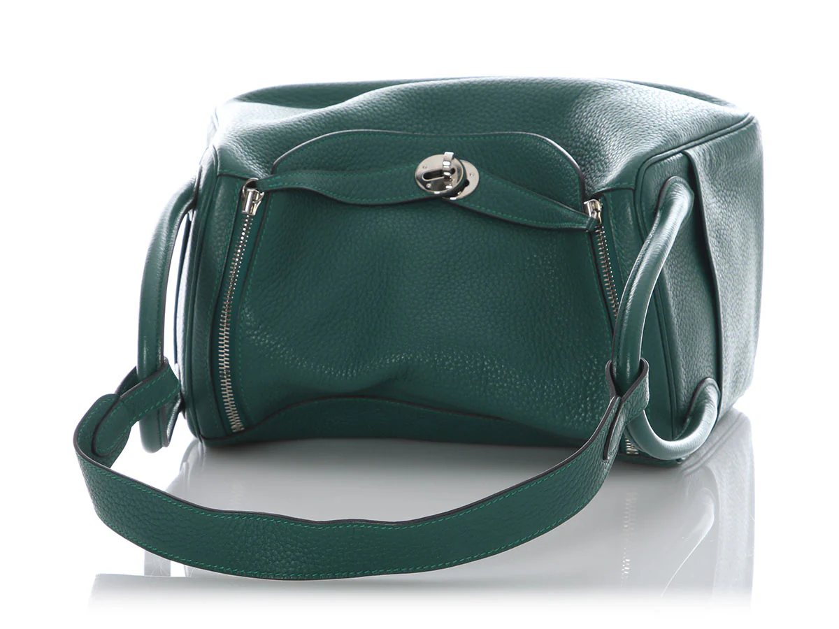 Hermès Malachite Clémence Lindy 30 - Image 7