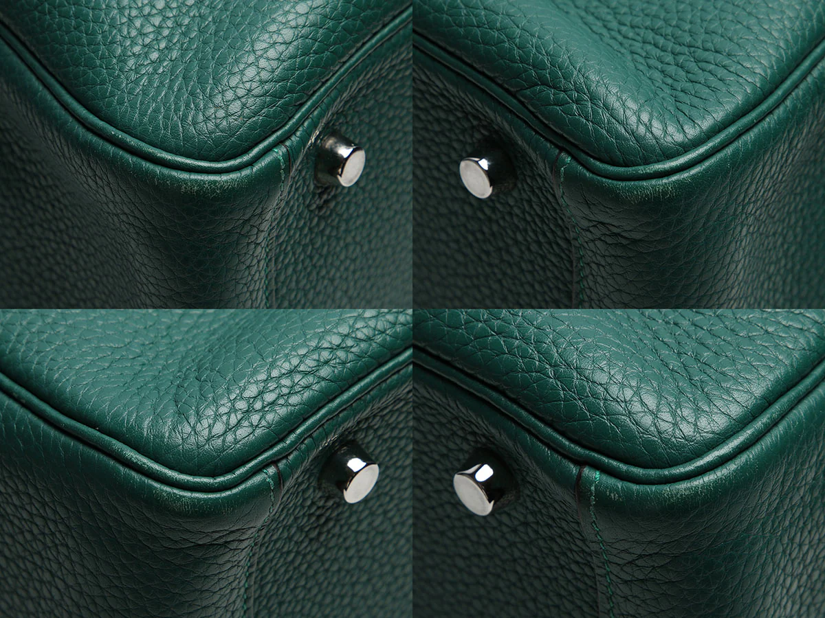 Hermès Malachite Clémence Lindy 30 - Image 8