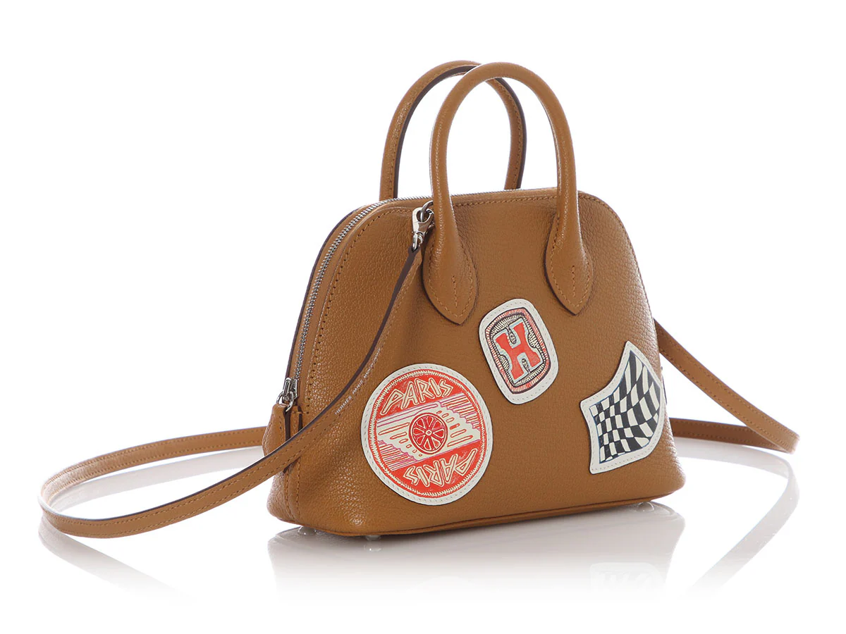 Hermès Mini Caramel Chèvre Mysore Bolide 1923 Travel - Image 6