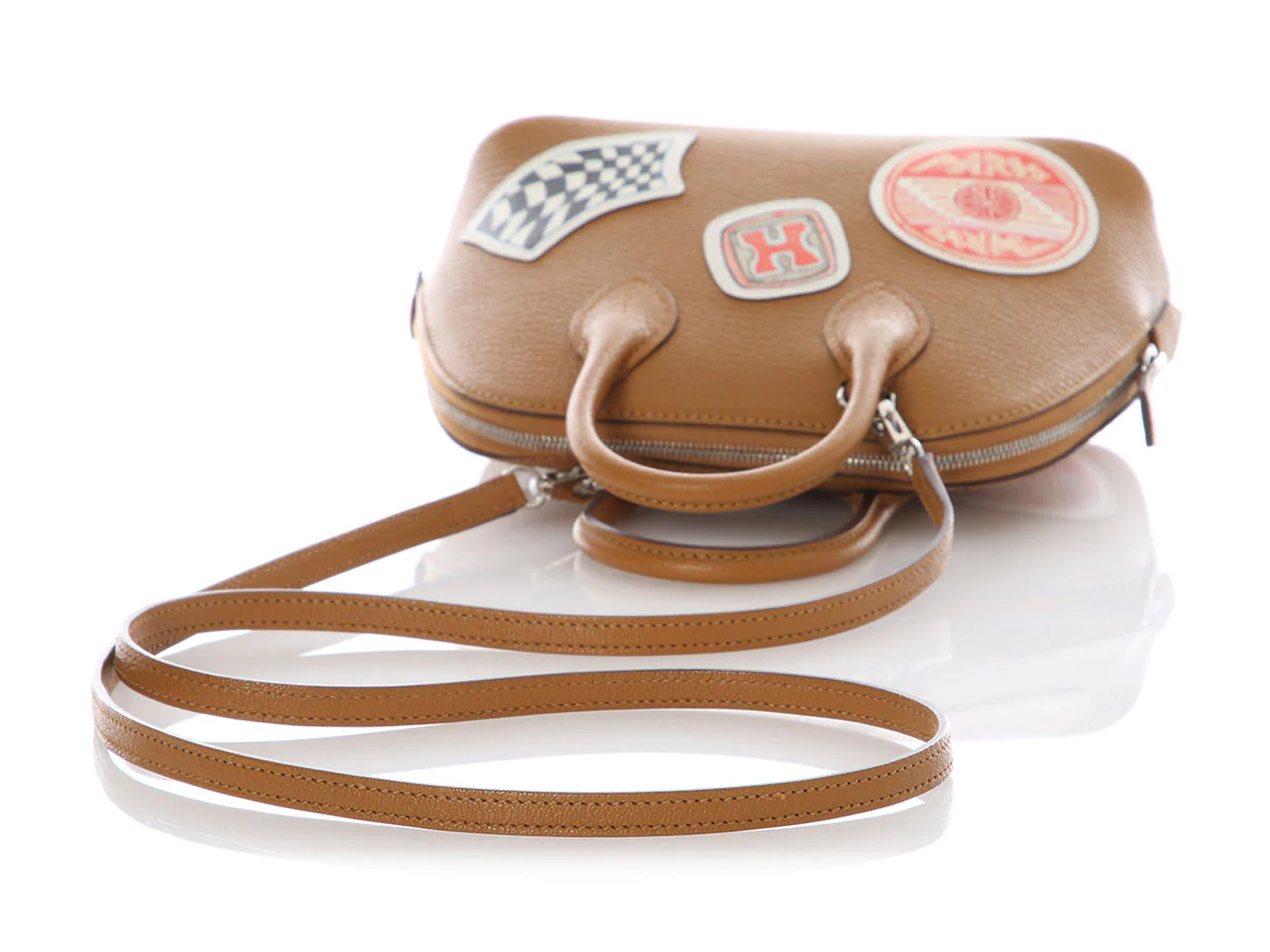 Hermès Mini Caramel Chèvre Mysore Bolide 1923 Travel - Image 8