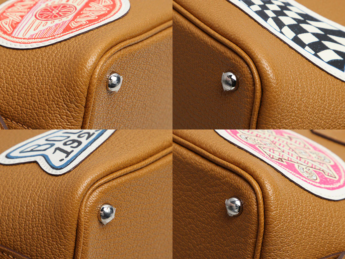 Hermès Mini Caramel Chèvre Mysore Bolide 1923 Travel - Image 9