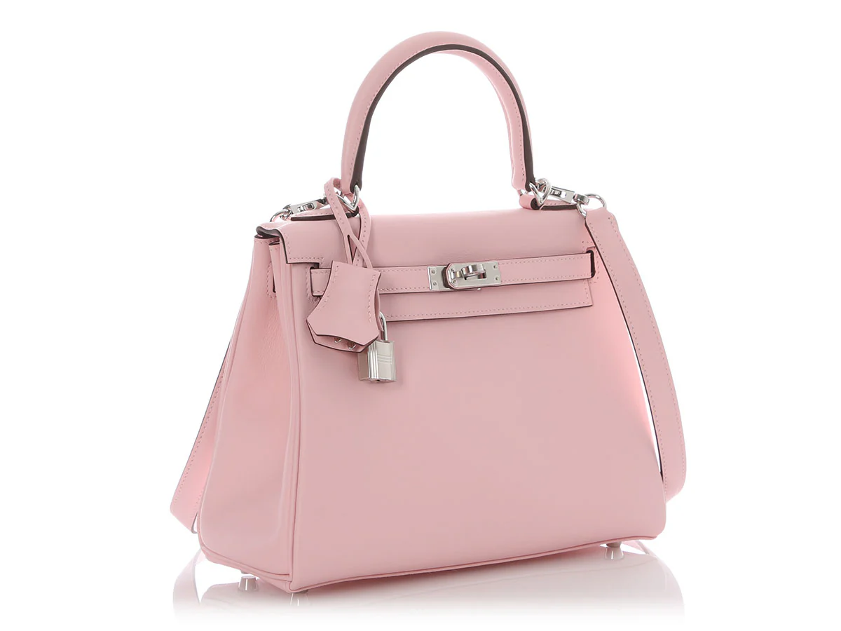 Hermès Rose Sakura Swift Kelly 25 - Image 6