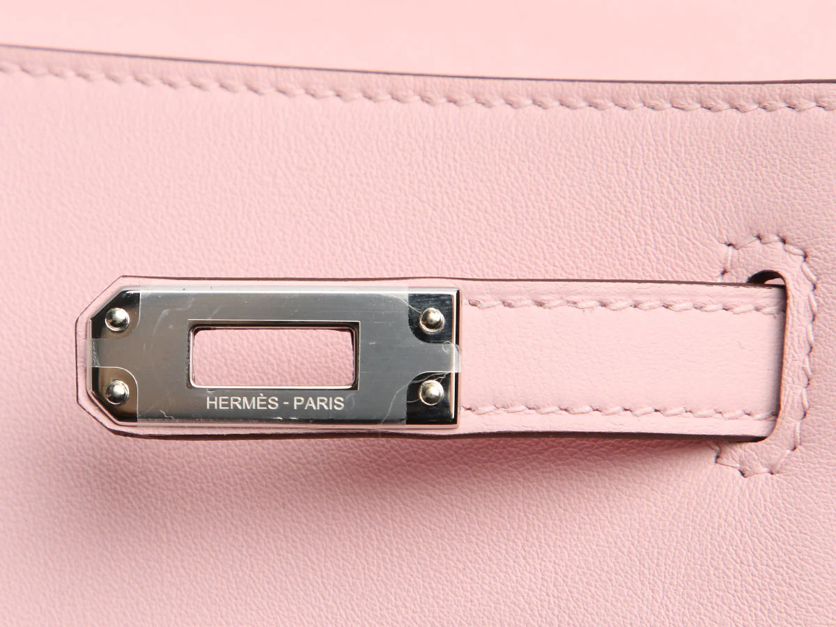 Hermès Rose Sakura Swift Kelly 25 - Image 9
