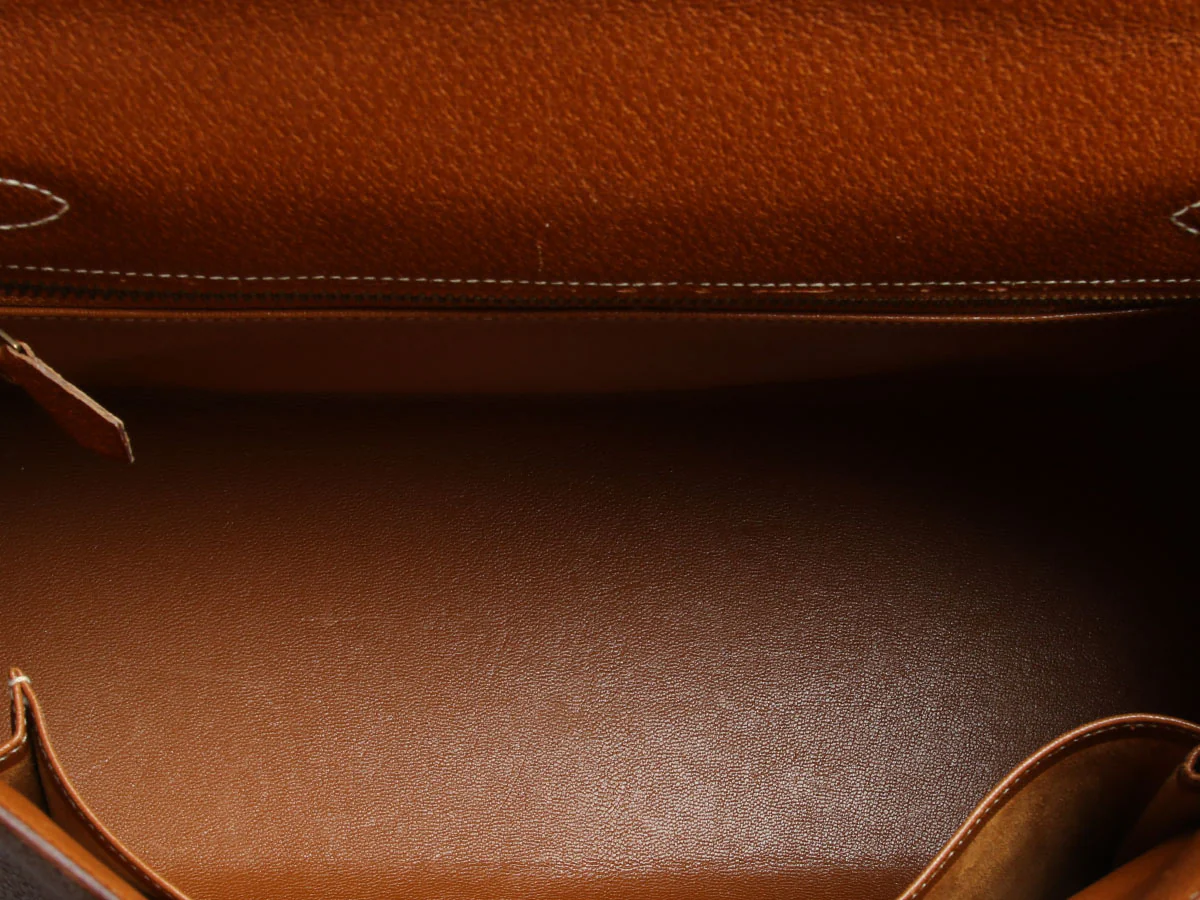 Hermès Vintage Gold Ardennes Kelly 32 - Image 10