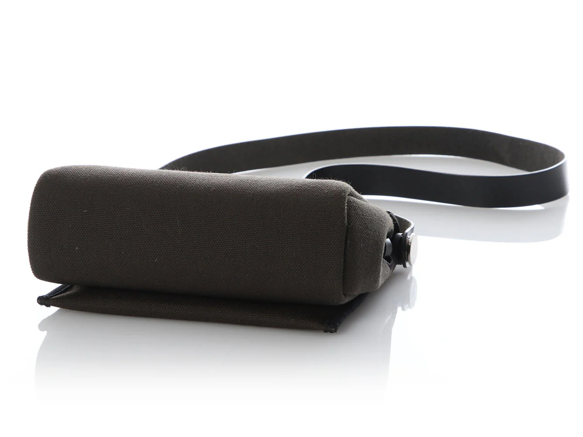 Hermès Mini Dark Bronze Military Toile and Noir Vache Hunter Herbag Zip - Image 6