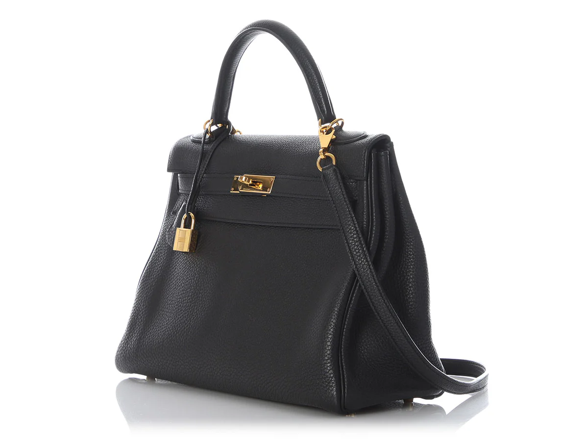 Hermès Black Togo Kelly 32 - Image 3