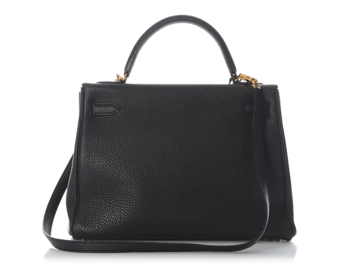 Hermès Black Togo Kelly 32 - Image 4