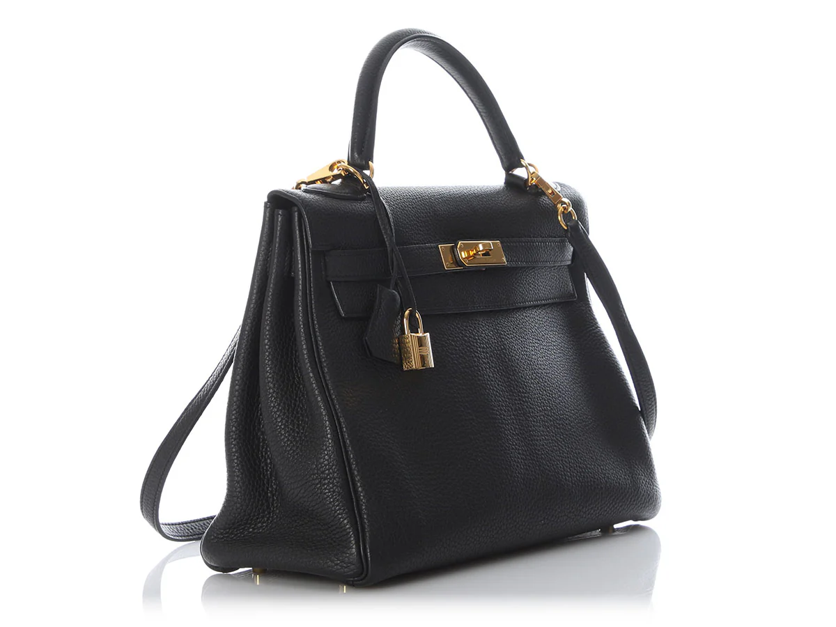 Hermès Black Togo Kelly 32 - Image 5