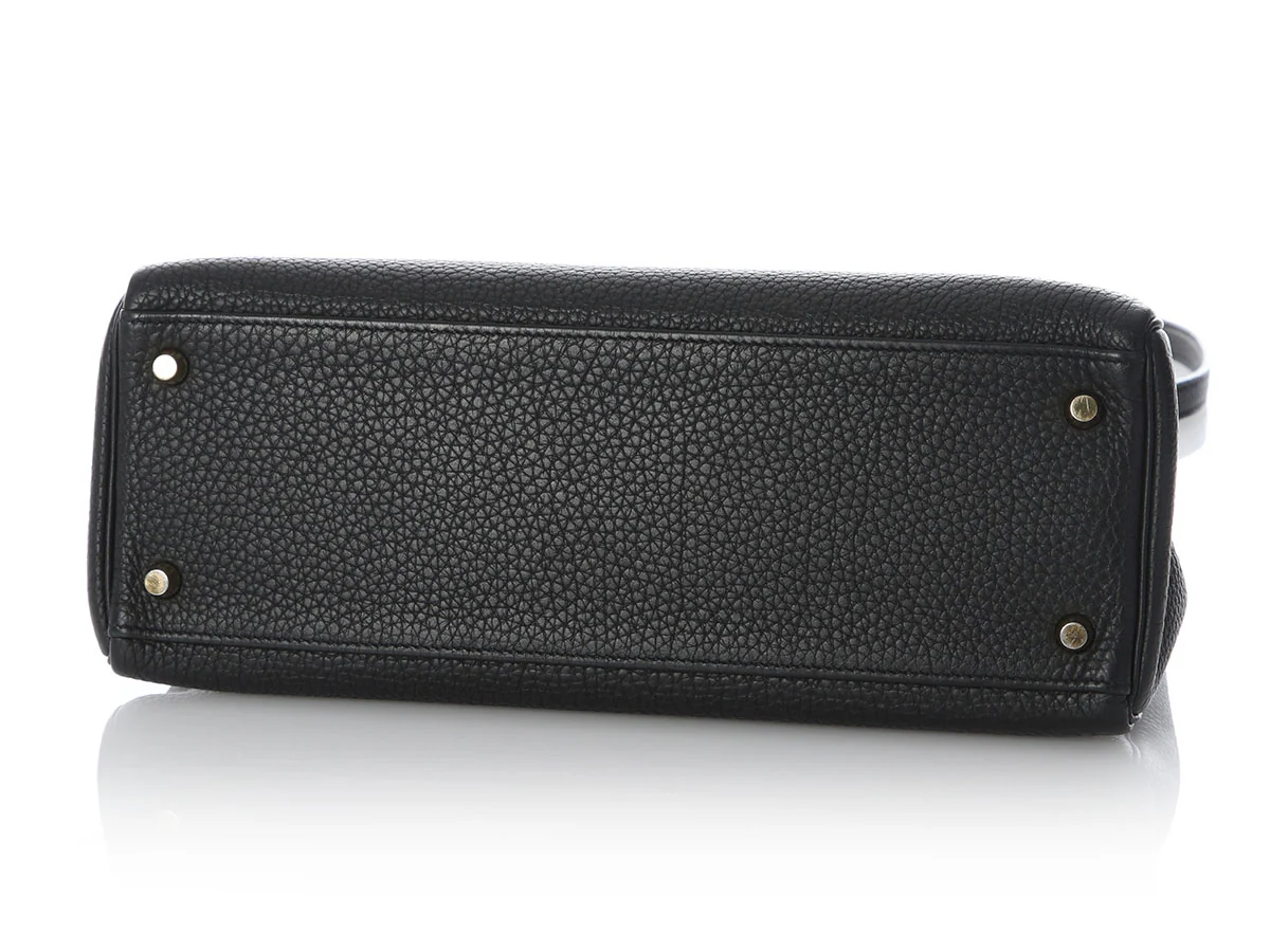 Hermès Black Togo Kelly 32 - Image 6