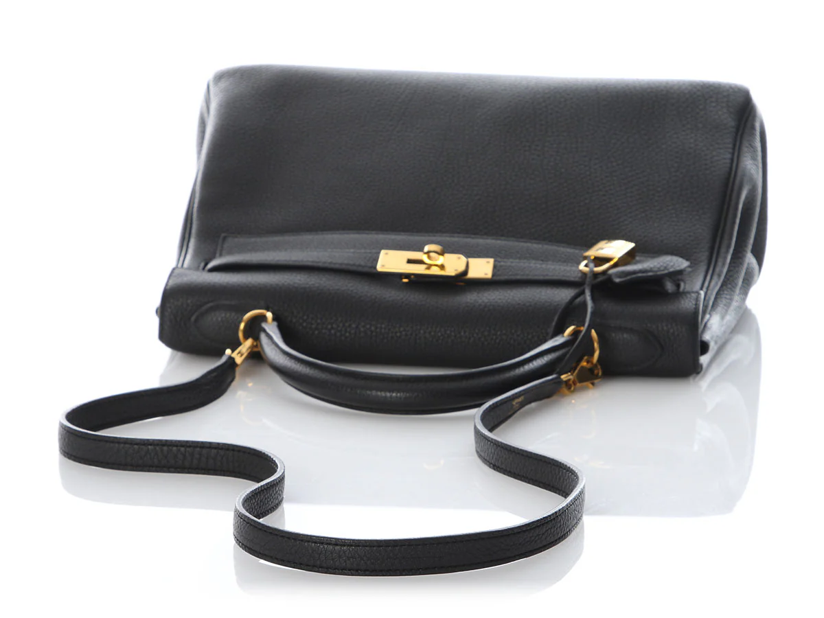 Hermès Black Togo Kelly 32 - Image 7
