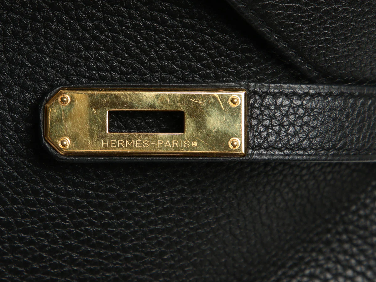 Hermès Black Togo Kelly 32 - Image 8