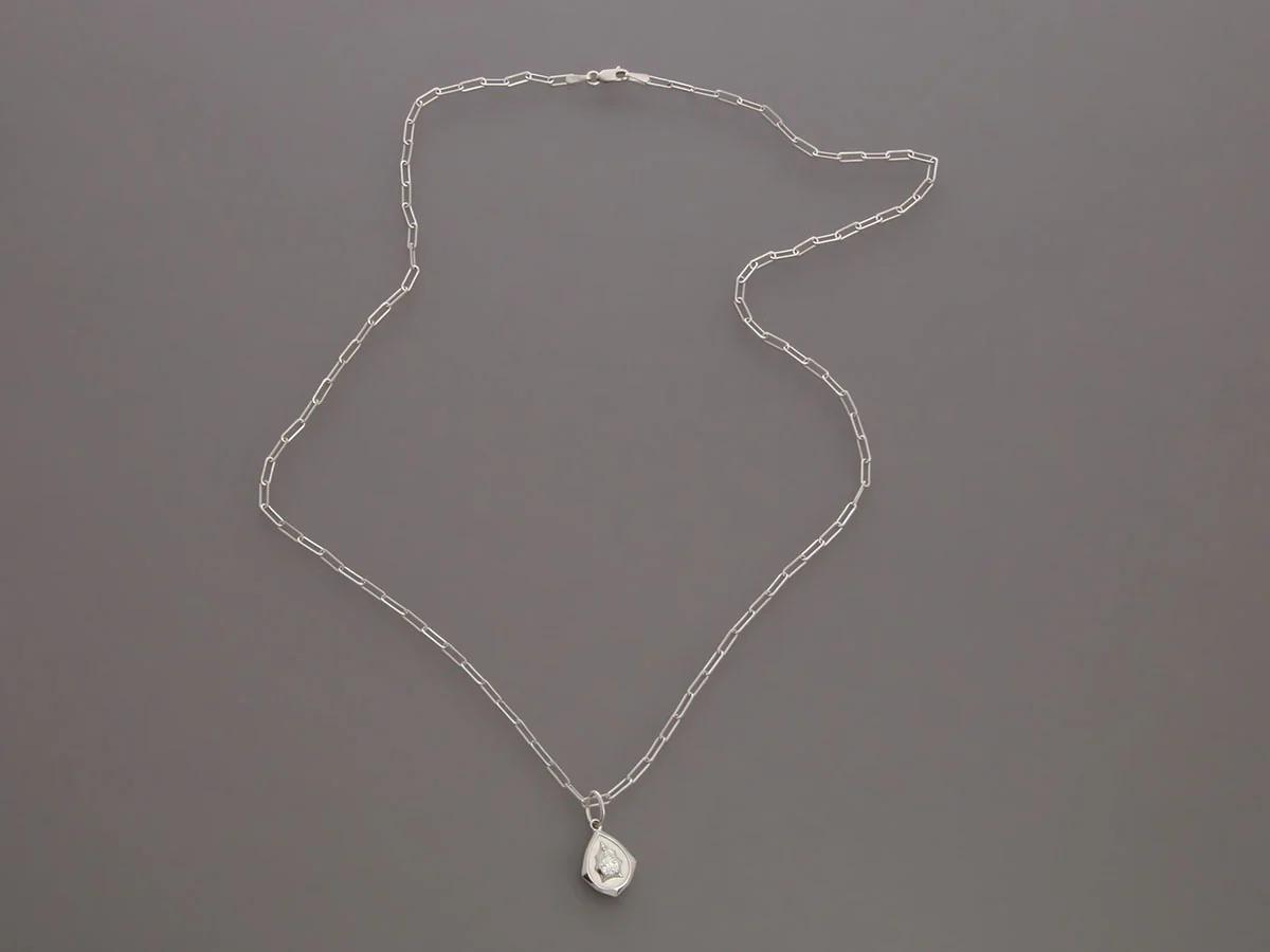 Jade Trau 18K White Gold Envoy Charm Necklace - Image 5