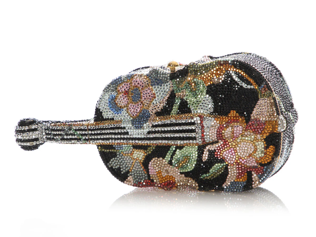 Judith Leiber Floral Cello Crystal Minaudière - Image 3