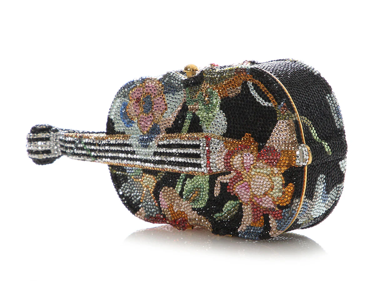 Judith Leiber Floral Cello Crystal Minaudière - Image 4