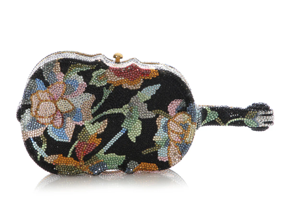 Judith Leiber Floral Cello Crystal Minaudière - Image 5