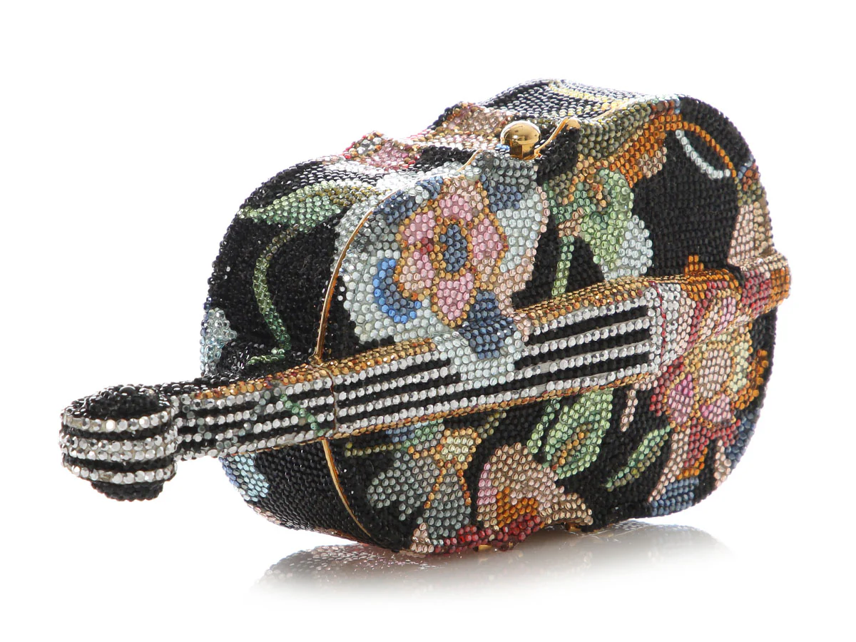 Judith Leiber Floral Cello Crystal Minaudière - Image 6