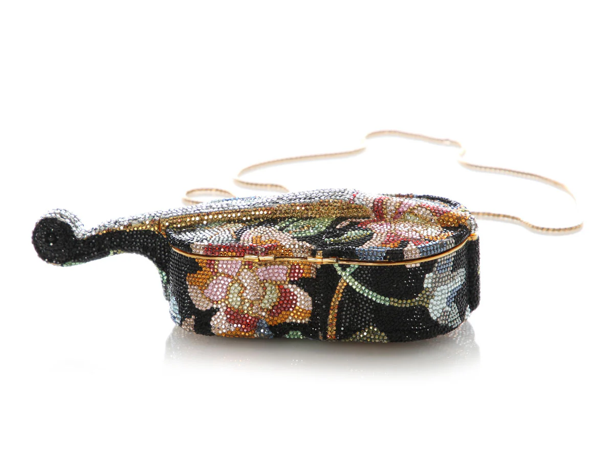 Judith Leiber Floral Cello Crystal Minaudière - Image 7