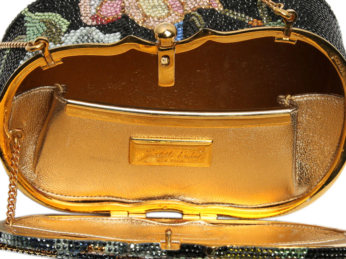 Judith Leiber Floral Cello Crystal Minaudière - Image 9