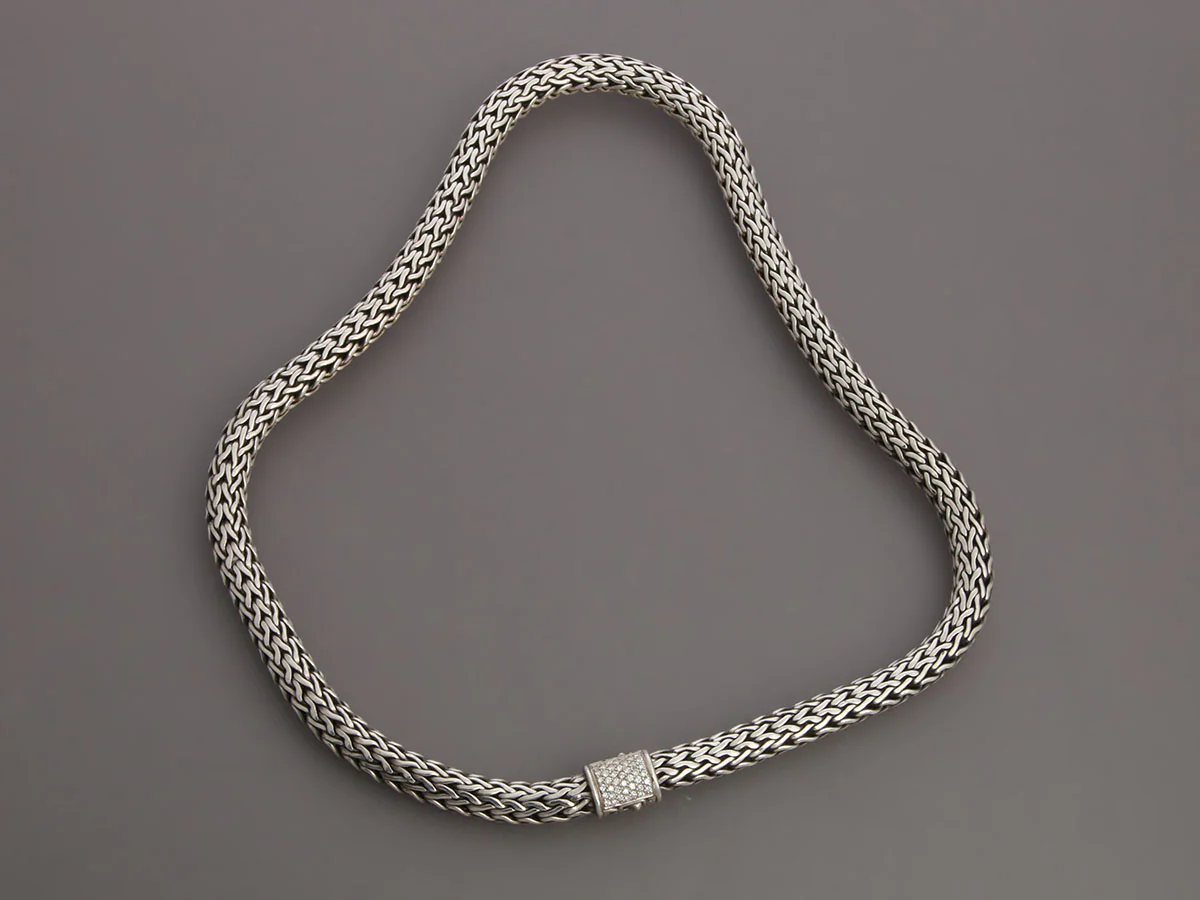 John Hardy Diamond Classic Chain Necklace - Image 3