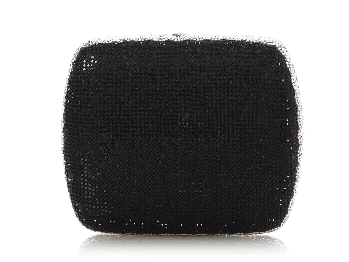 Judith Leiber Black Crystal Minaudière