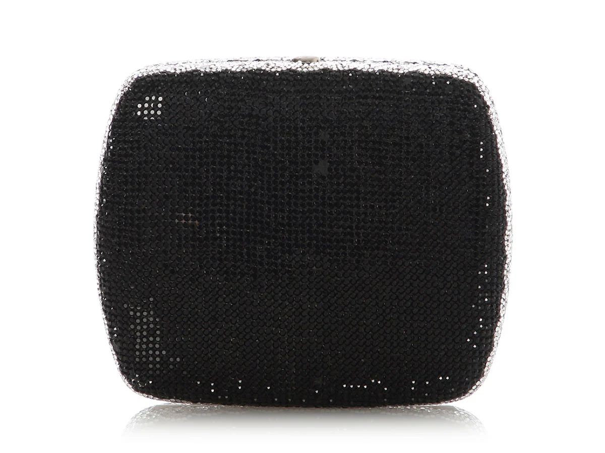 Judith Leiber Black Crystal Minaudière - Image 5