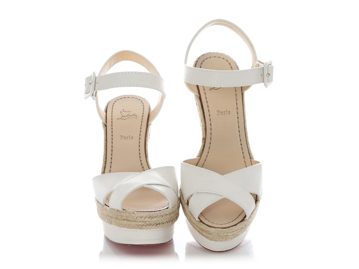 Christian Louboutin Snow Almeria 120 Wedge Sandals - Image 2