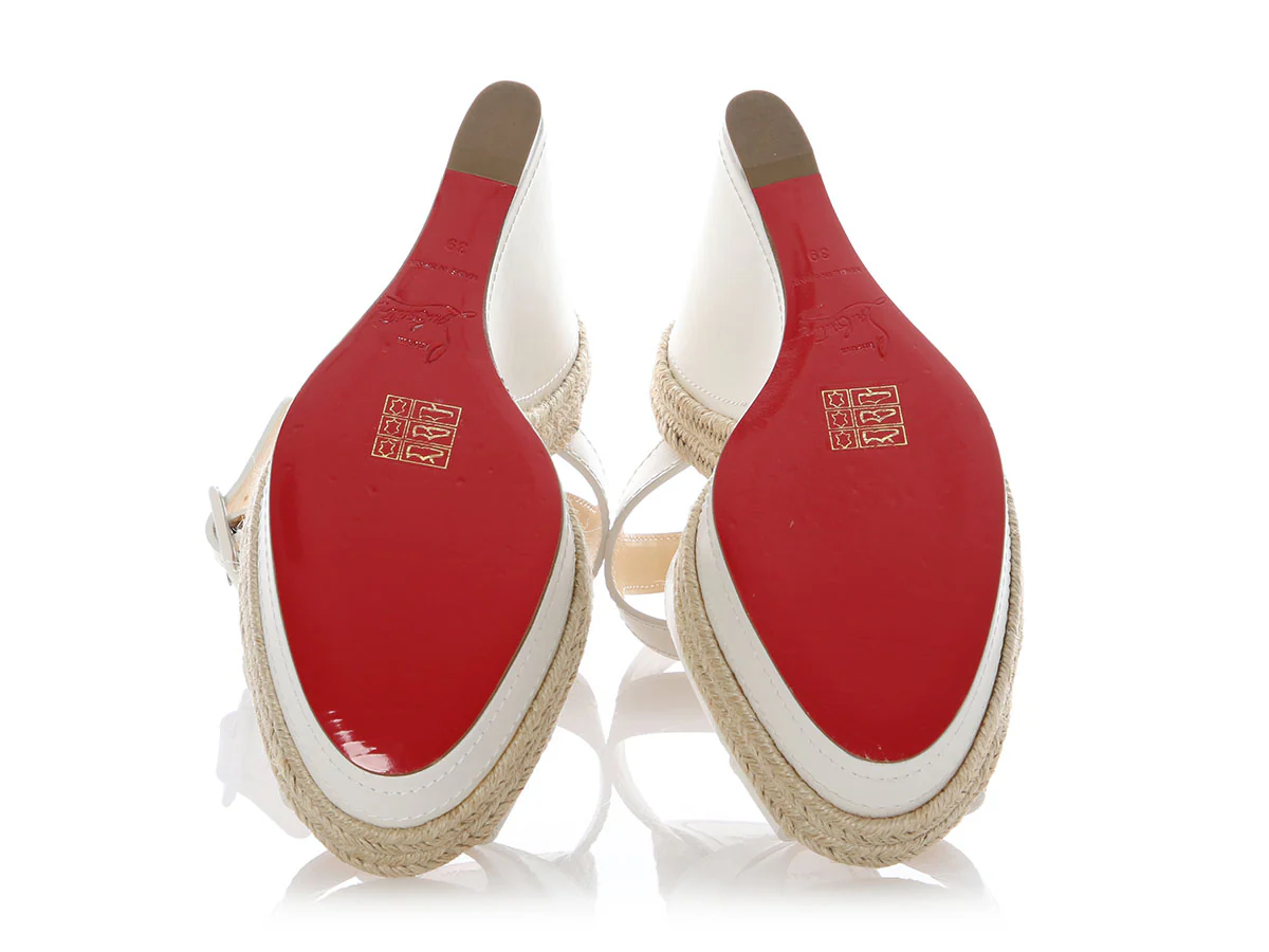 Christian Louboutin Snow Almeria 120 Wedge Sandals - Image 6