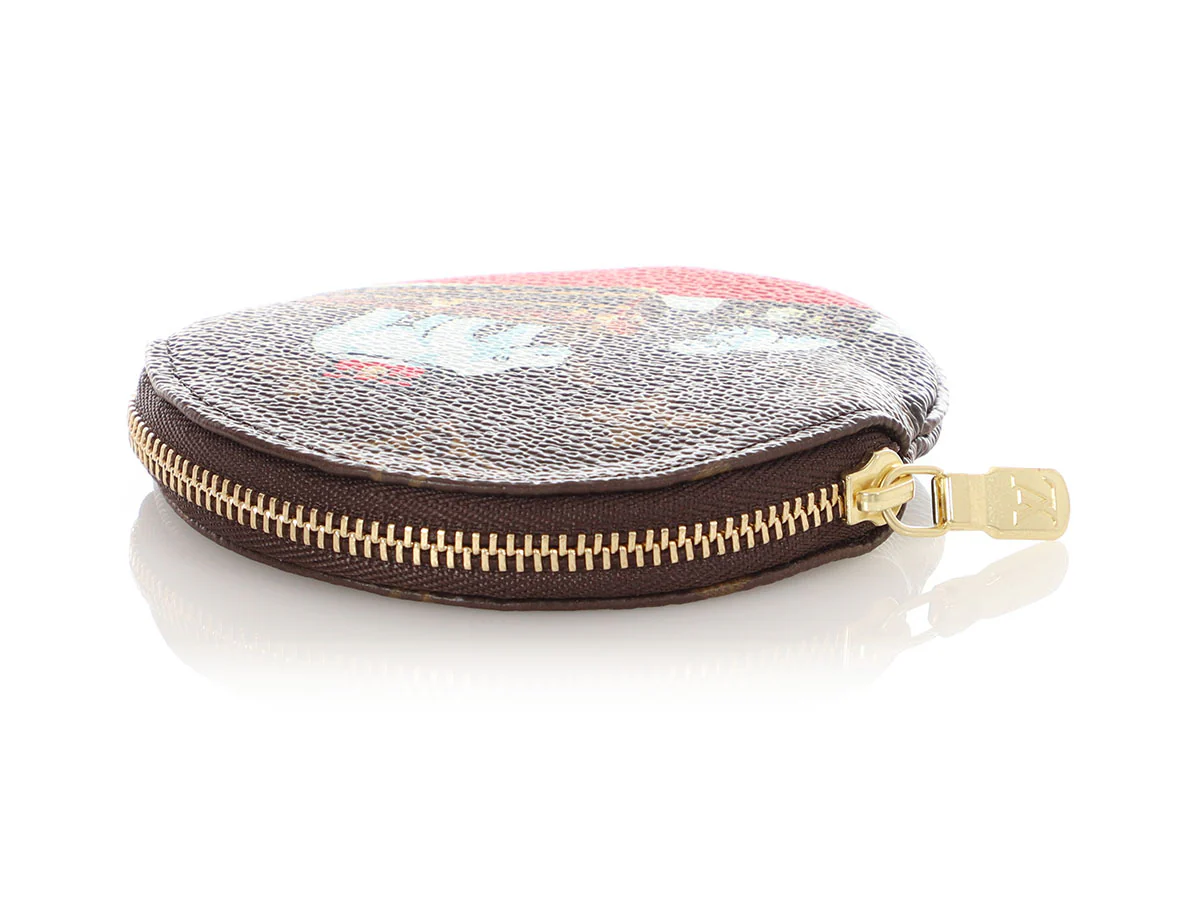 Louis Vuitton 2017 Monogram Christmas Animation Round Coin Purse - Image 7