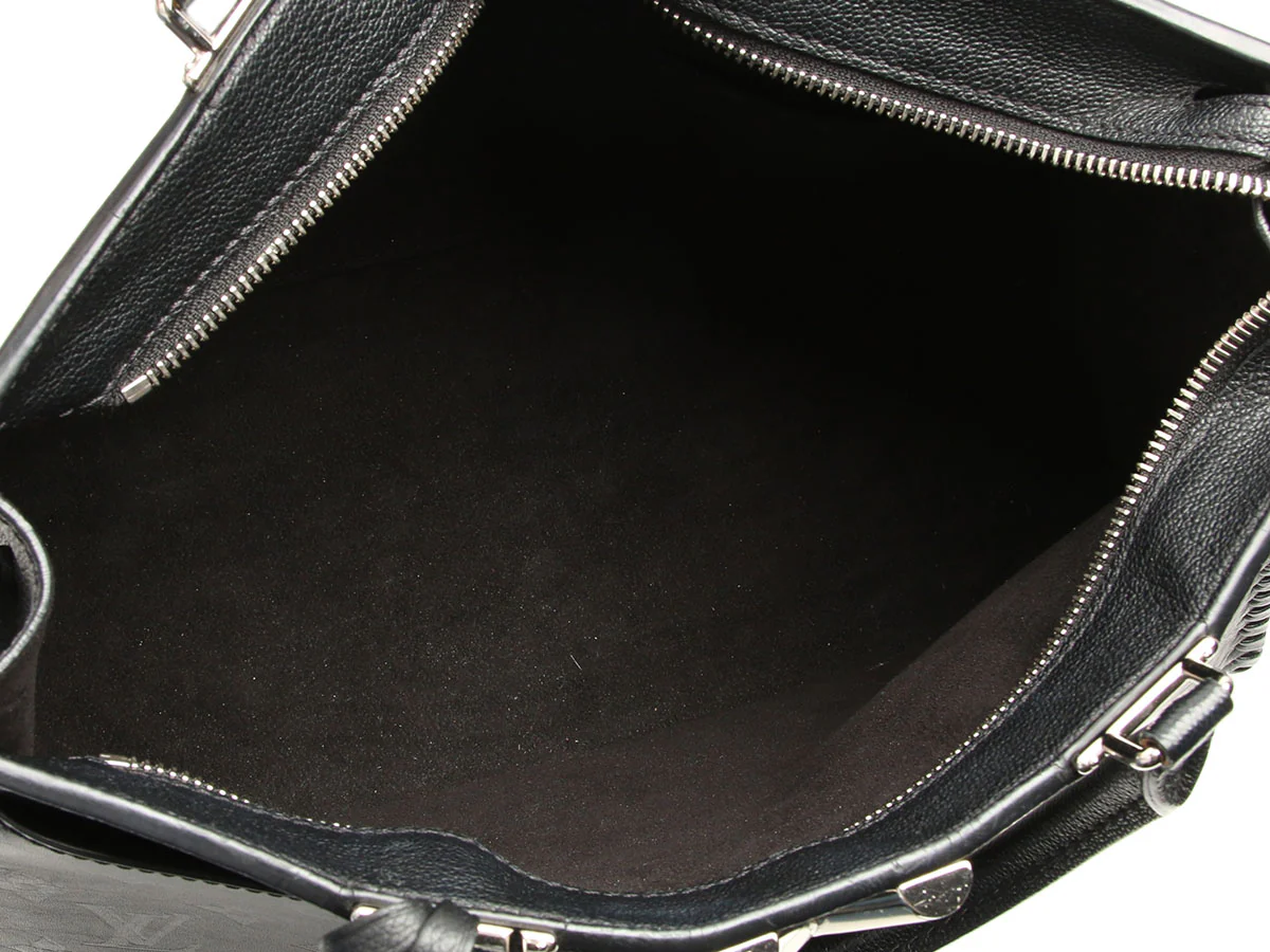 Louis Vuitton Black Leather Monogram Very - Image 8
