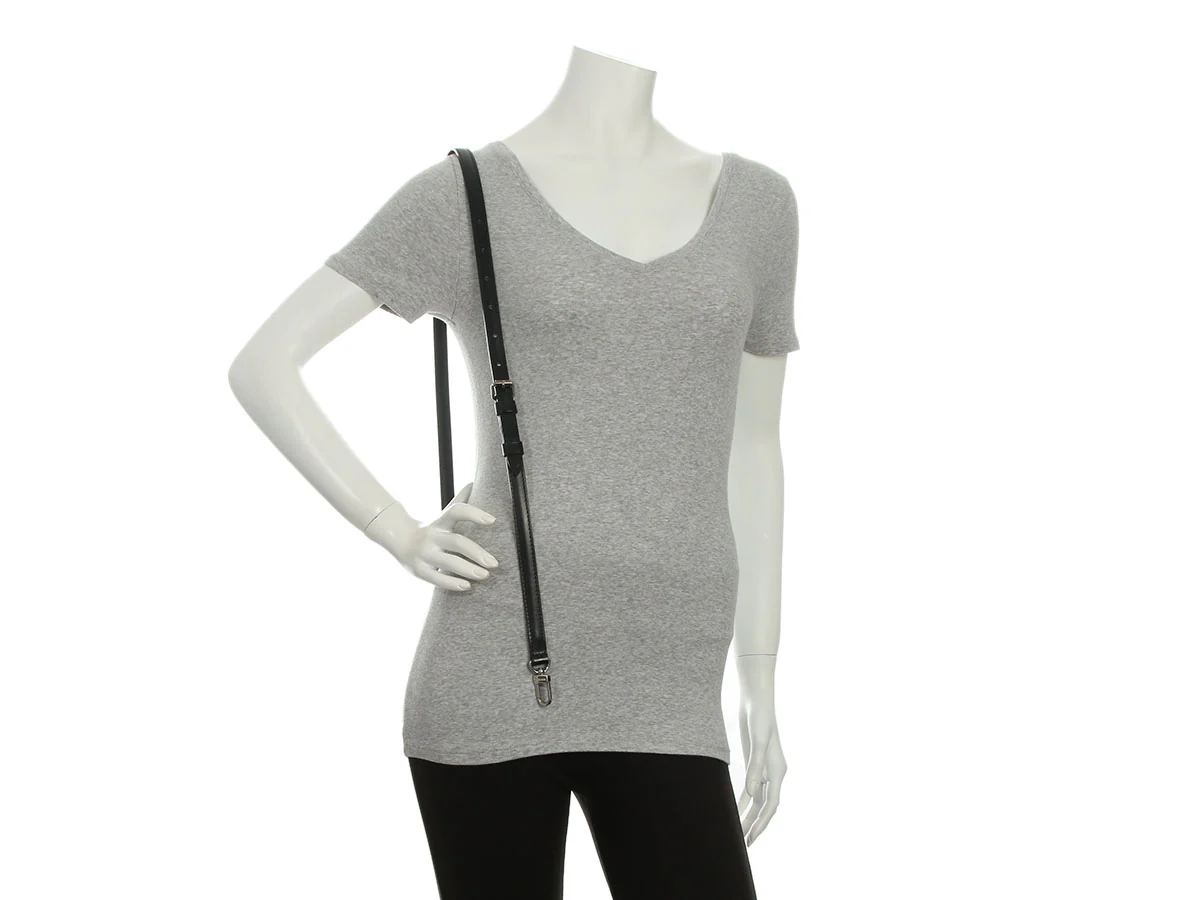 Louis Vuitton Black Leather Shoulder Strap - Image 5