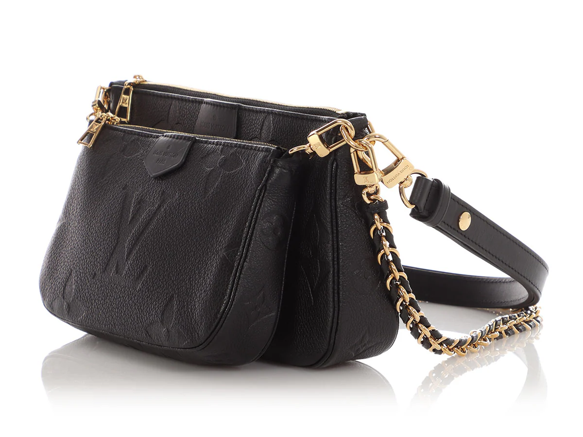 Louis Vuitton Black Monogram Empreinte Multi-Pochette - Image 3