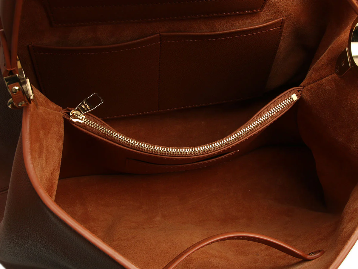 Louis Vuitton Cognac Calfskin Capucines GM Souple - Image 8