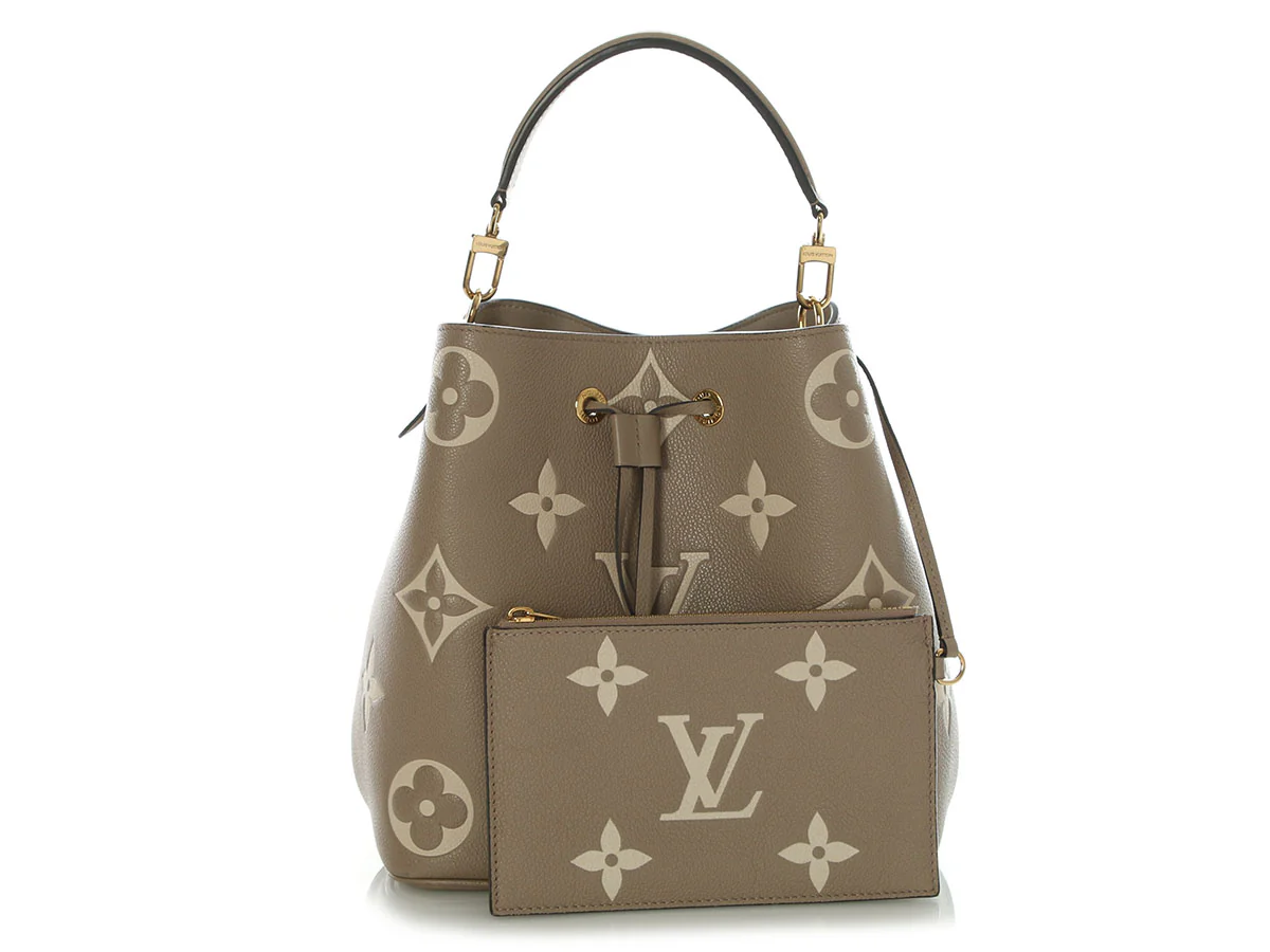 Louis Vuitton Dove and Cream Bicolor Monogram Empreinte NéoNoé MM - Image 2
