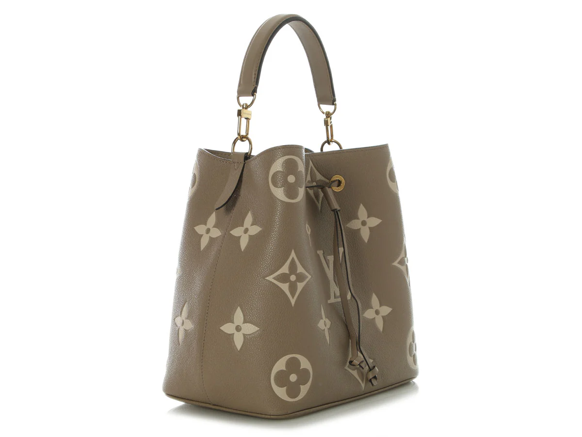 Louis Vuitton Dove and Cream Bicolor Monogram Empreinte NéoNoé MM - Image 3