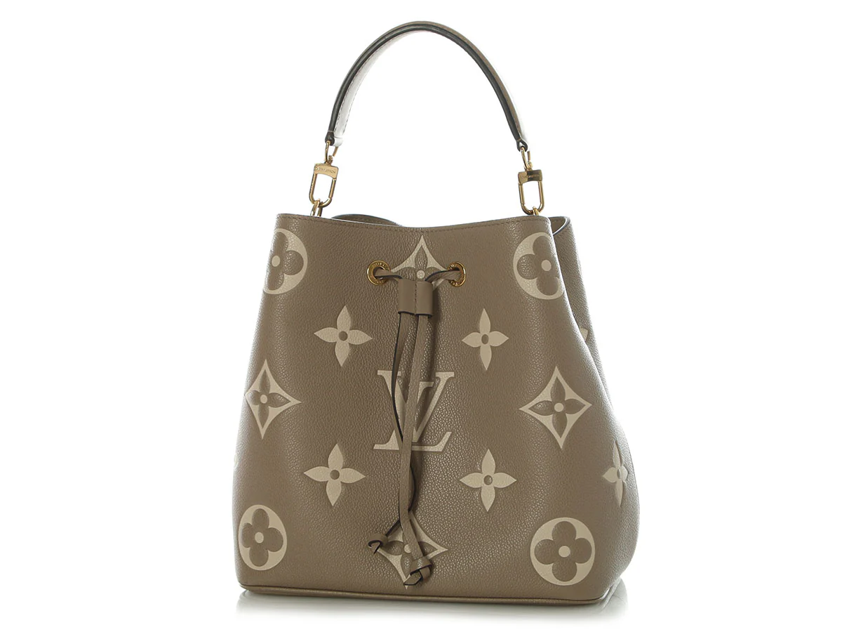 Louis Vuitton Dove and Cream Bicolor Monogram Empreinte NéoNoé MM - Image 4
