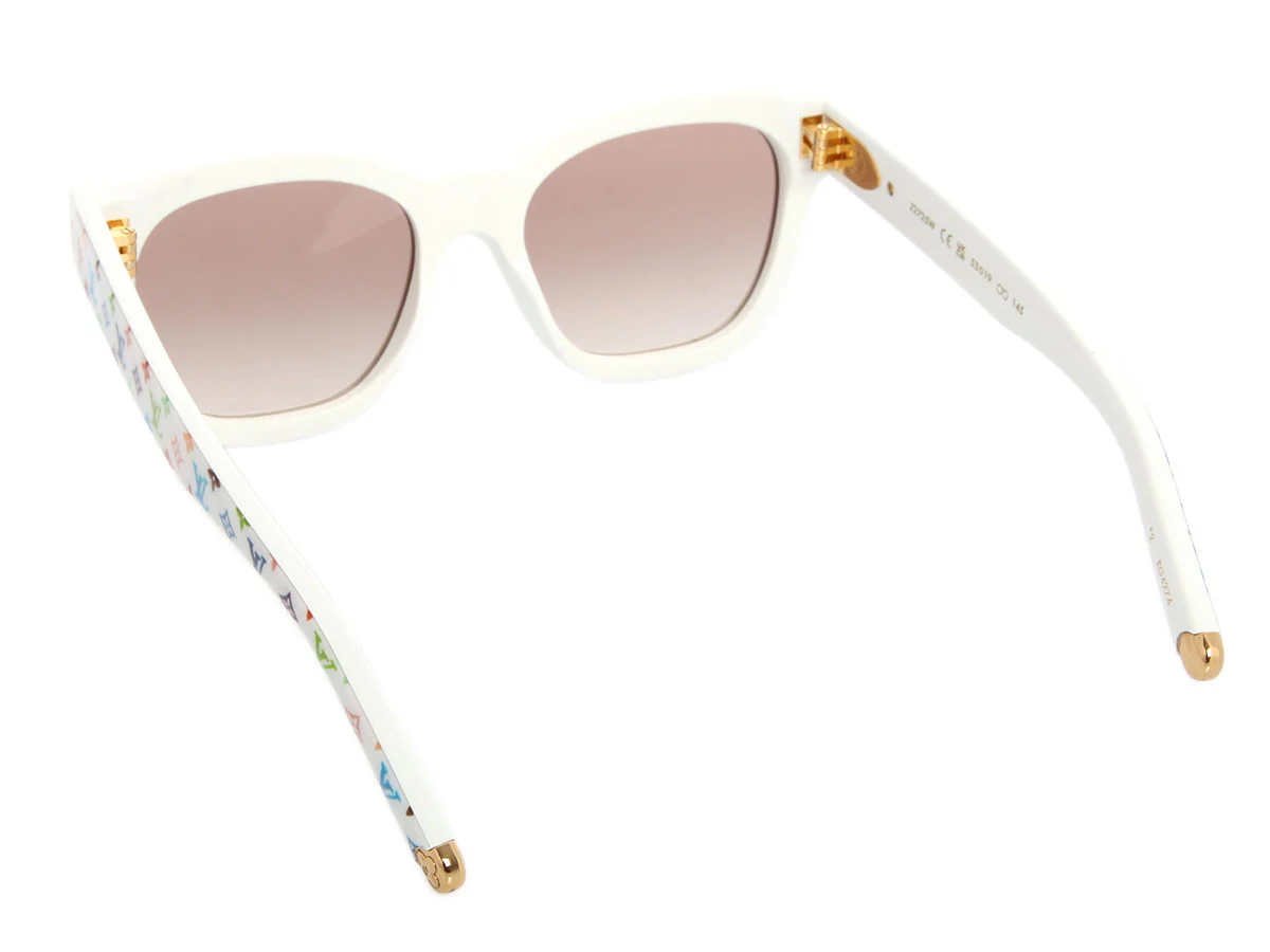 Louis Vuitton LV x TM White Multicolor Square Sunglasses - Image 3