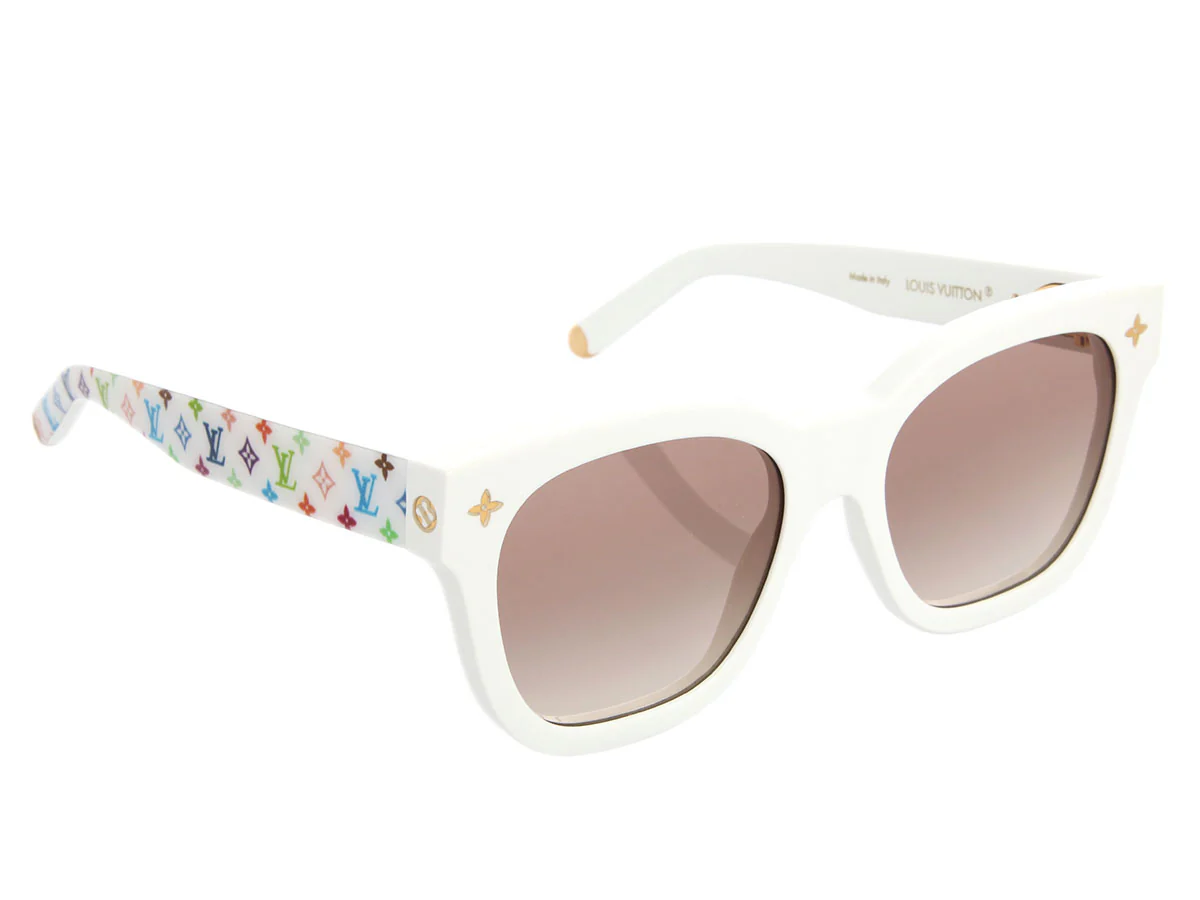 Louis Vuitton LV x TM White Multicolor Square Sunglasses - Image 4