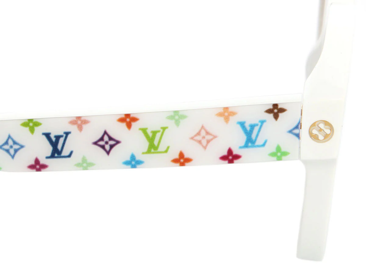 Louis Vuitton LV x TM White Multicolor Square Sunglasses - Image 5
