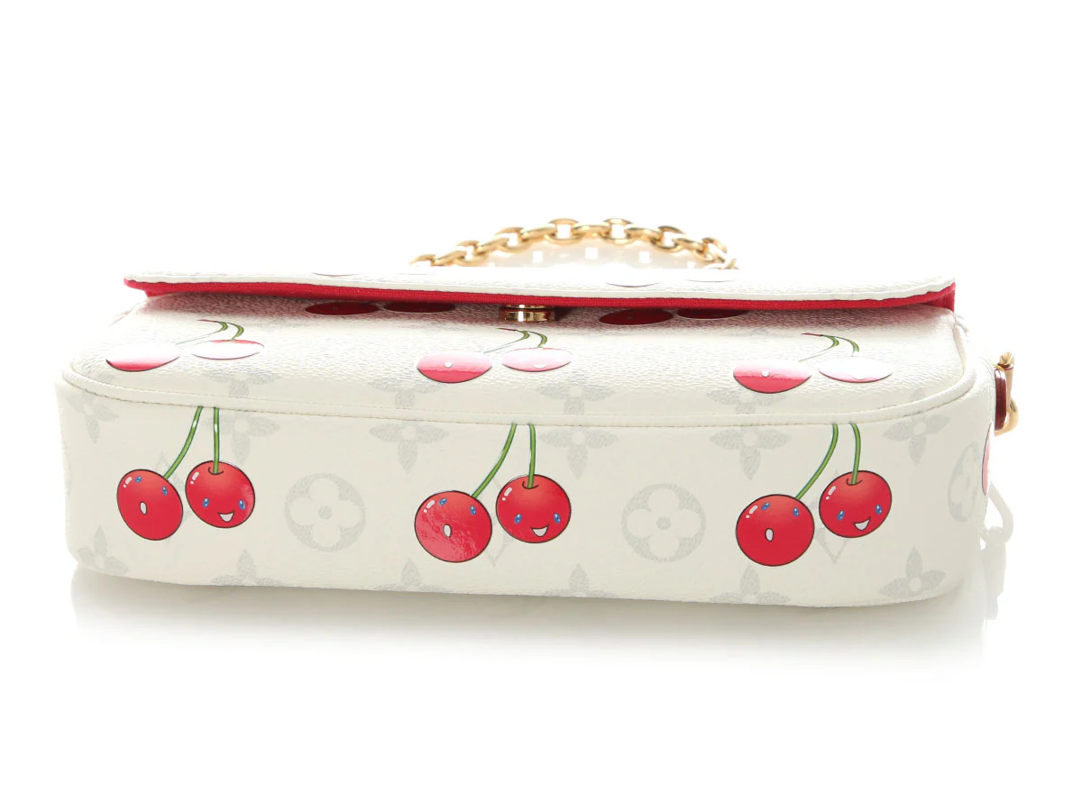 Louis Vuitton LV x TM Monogram Cerises Ivy Wallet on Chain - Image 6