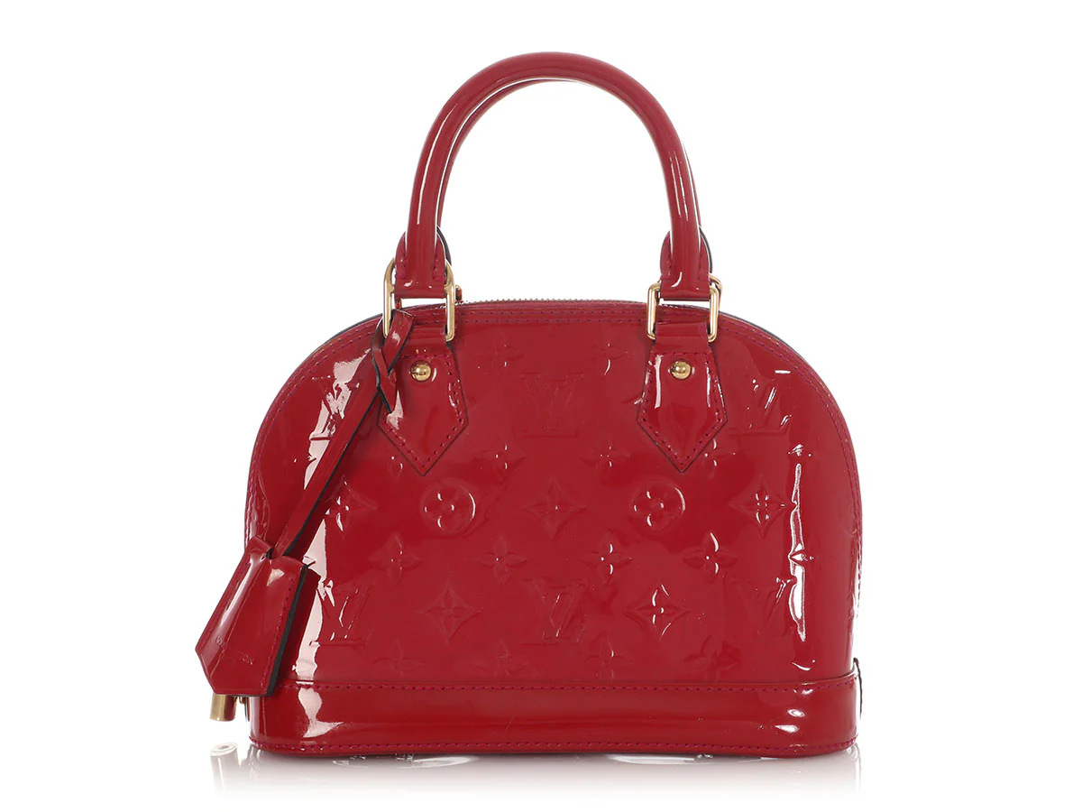 Louis Vuitton Red Vernis Alma BB - Image 4