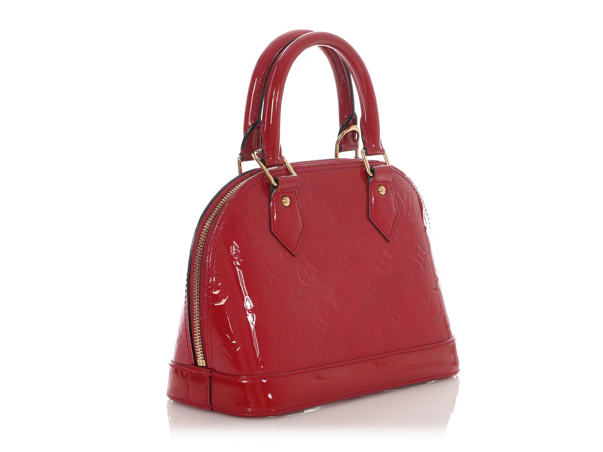 Louis Vuitton Red Vernis Alma BB - Image 5