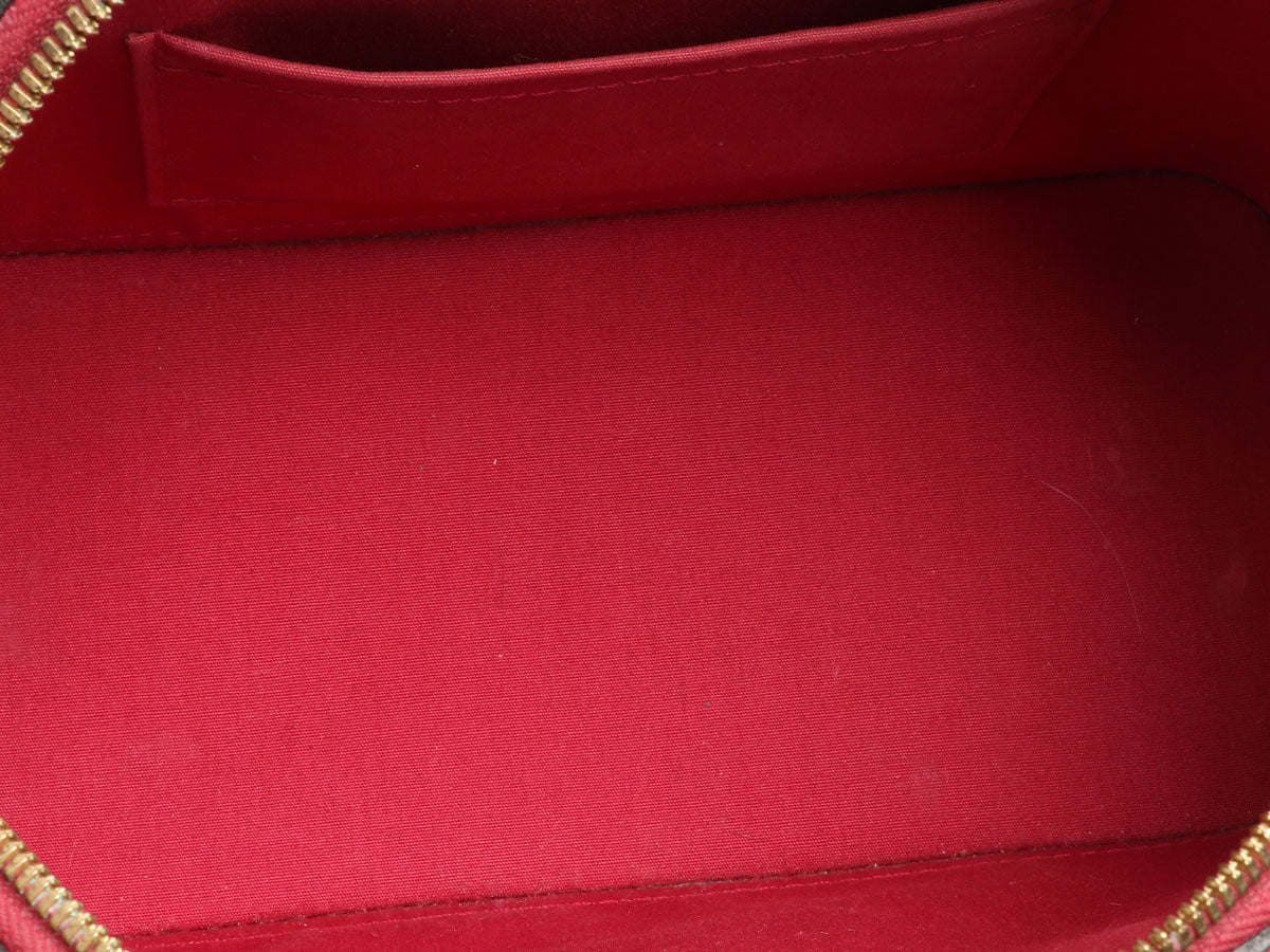 Louis Vuitton Red Vernis Alma BB - Image 8