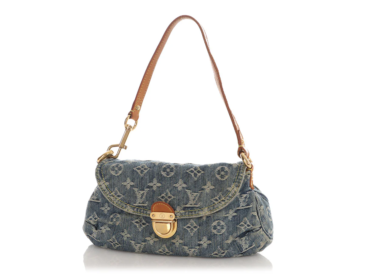 Louis Vuitton Mini Blue Denim Pleaty - Image 2